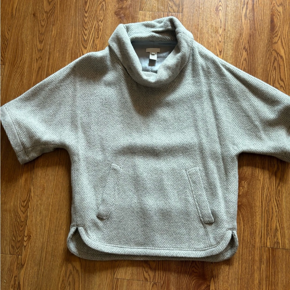 J-Crew cowl neck poncho